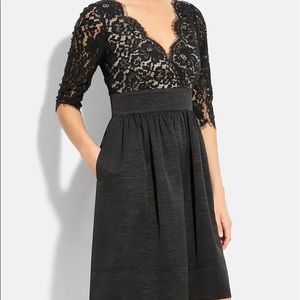 Eliza J 🖤 Lace & Faille black formal dress